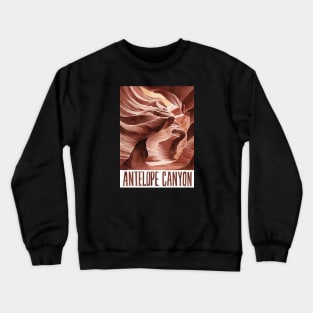 Antelope Canyon Arizona Vintage Postcard Crewneck Sweatshirt